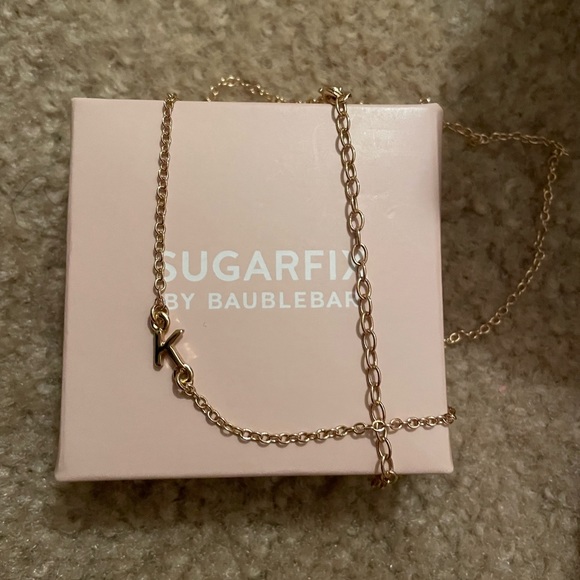 BaubleBar Jewelry Sugar Fix Initial K Necklace Poshmark